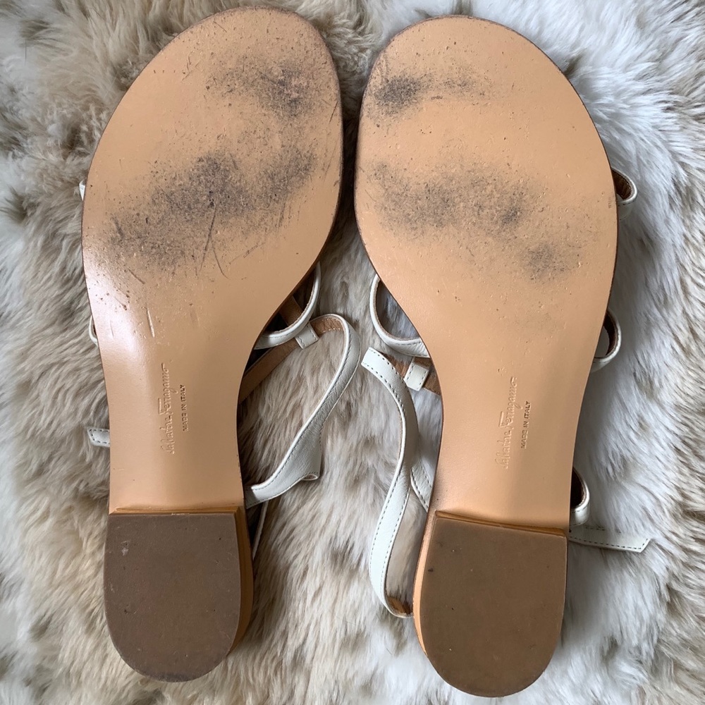 🆕🔥FERRAGAMO Gancino Sexy Strappy Leather Sandals - Picture 8 of 8
